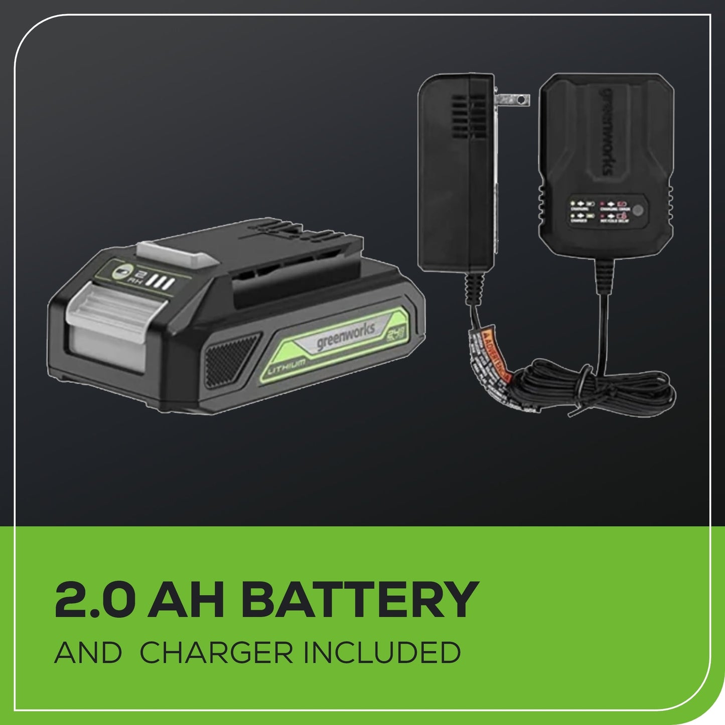 24V Cordless Battery 6.5'' Circular Saw w/ 2.0Ah Battery & Charger