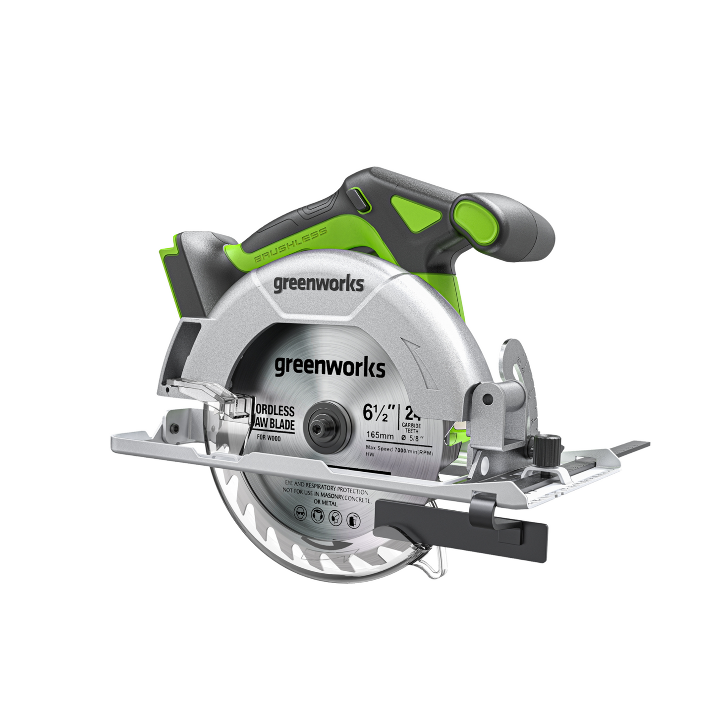 24V 6.5" Cordless Battery Brushless Circular Saw (Tool Only)