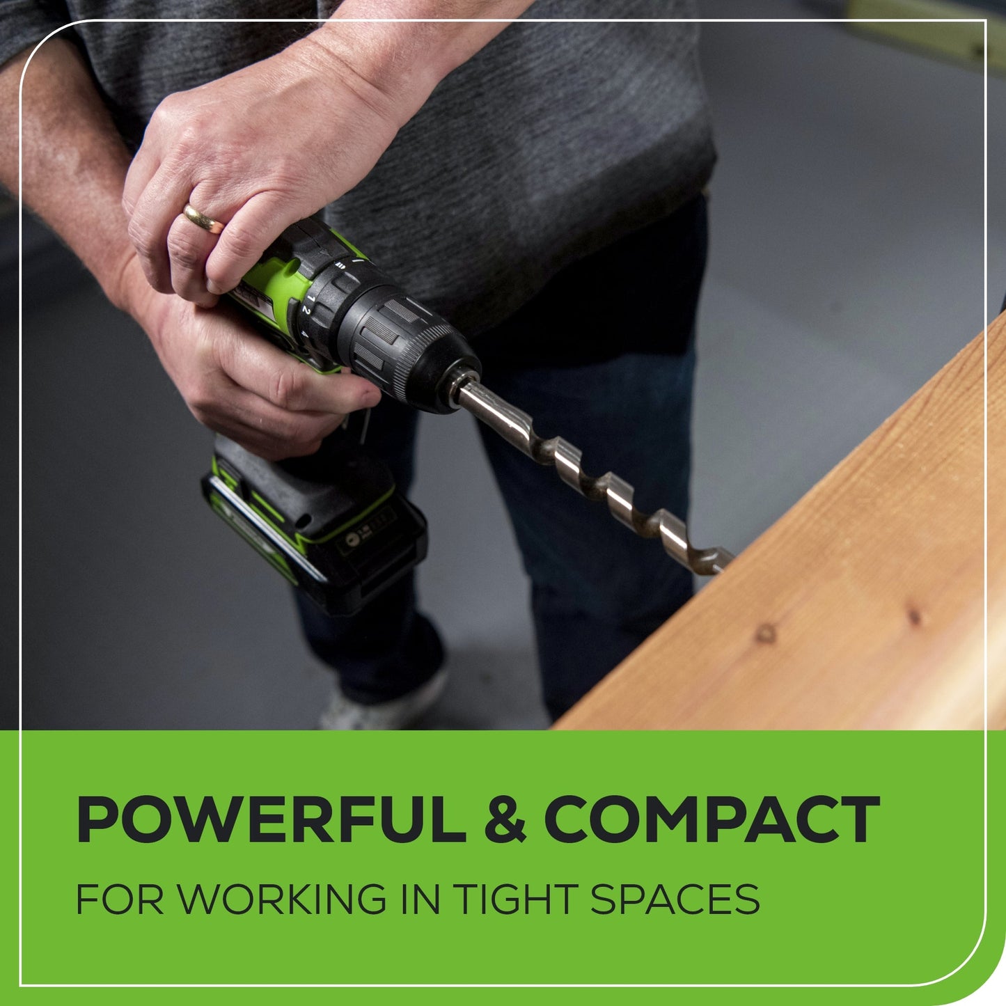24V Cordless Battery Brushless 1/2" 310 in/lbs Drill / Driver w/ (1) 2.0Ah Battery & Charger