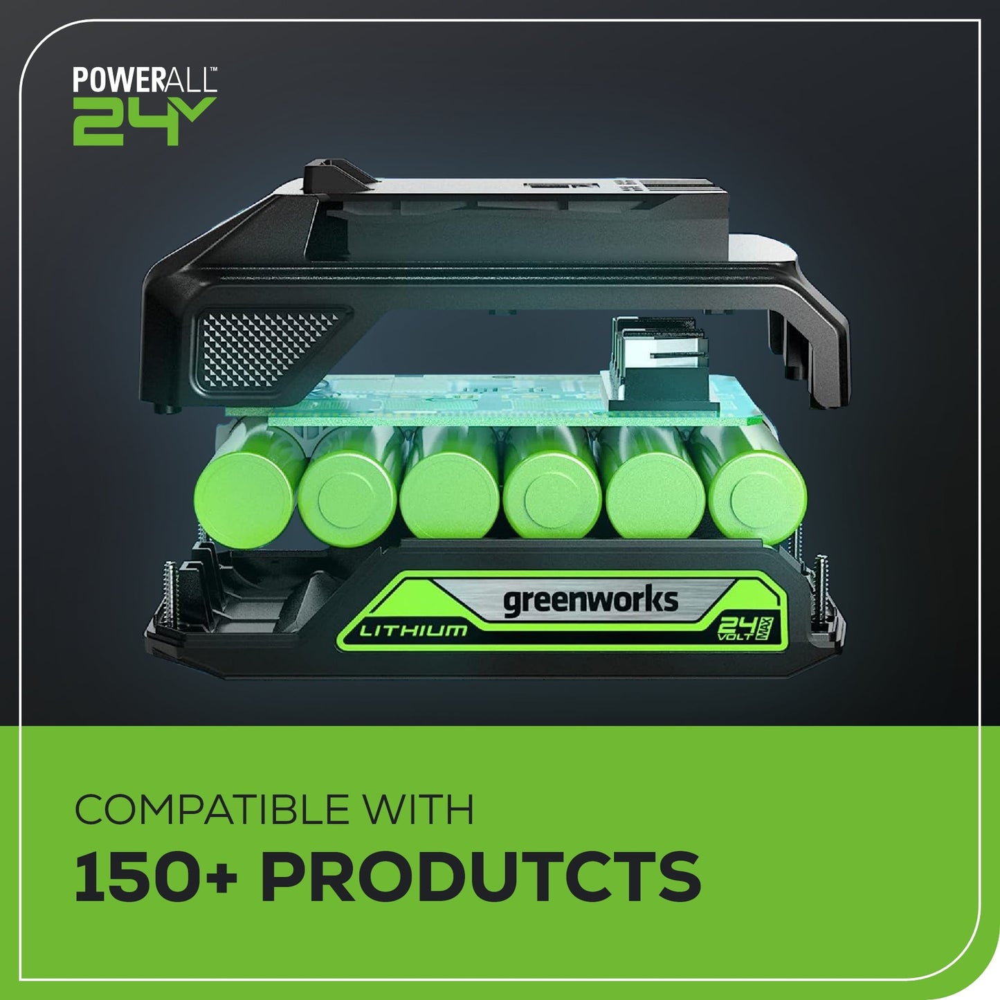 24V Cordless Battery Brushless 1/2" 310 in/lbs Drill / Driver w/ (1) 2.0Ah Battery & Charger