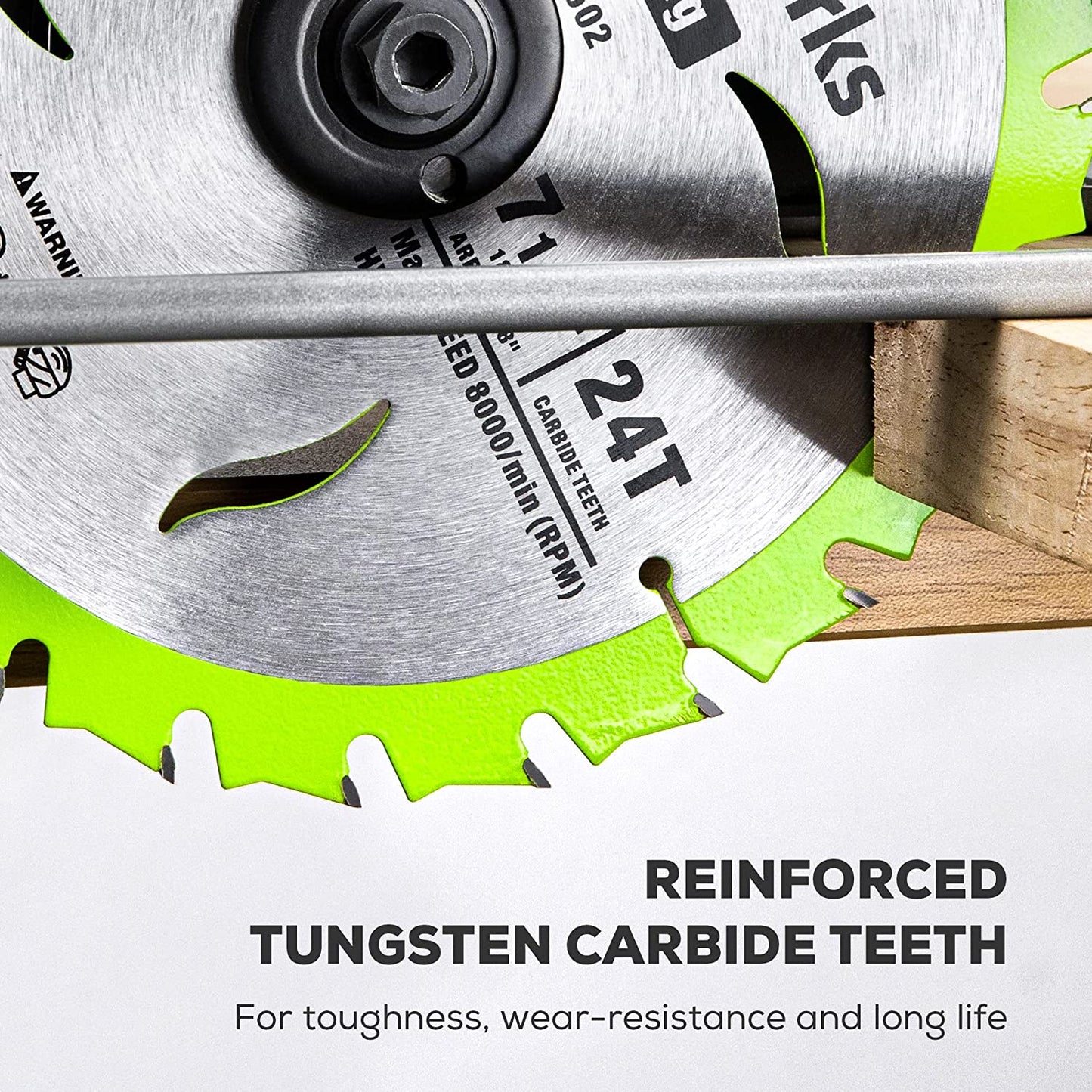 Greenworks 24V 7-1/4 " 24T Circular Saw Blades,3pc
