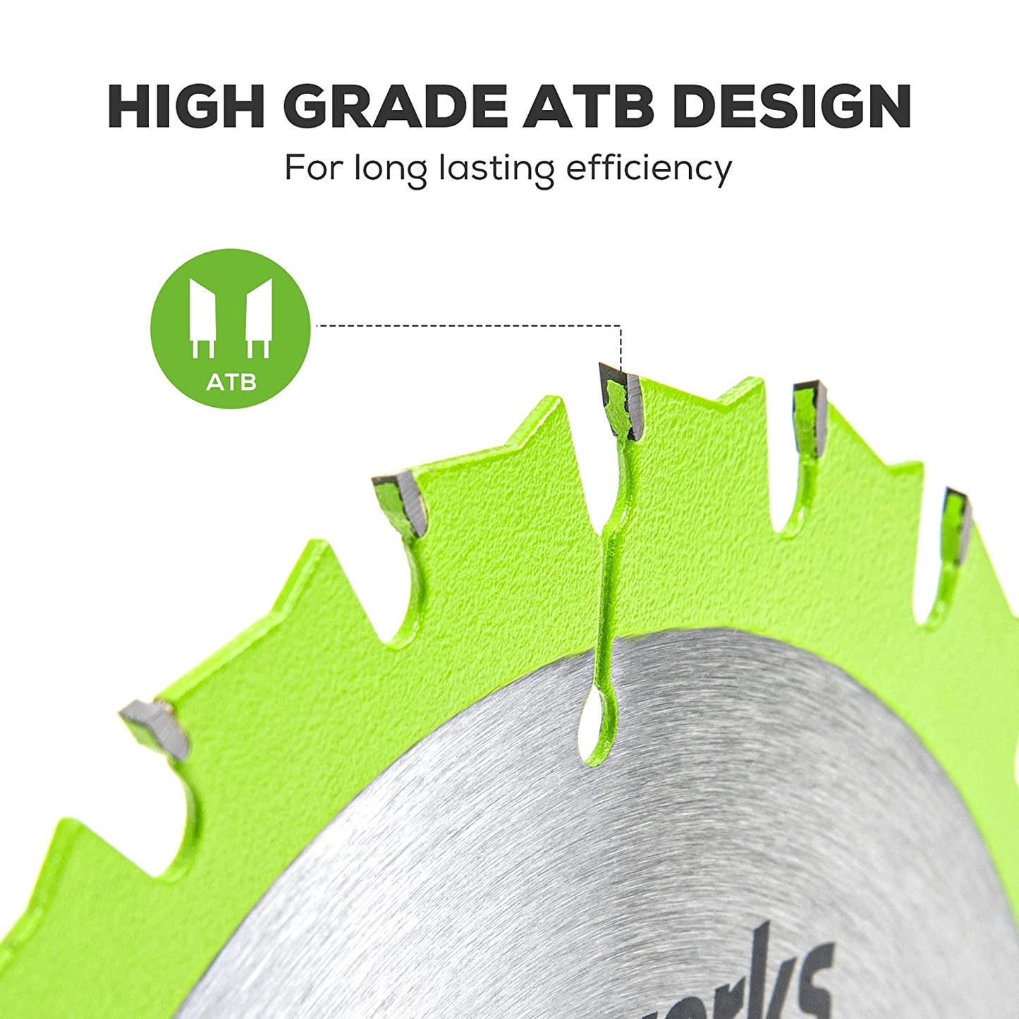 Greenworks 24V 7-1/4 " 24T Circular Saw Blades,3pc
