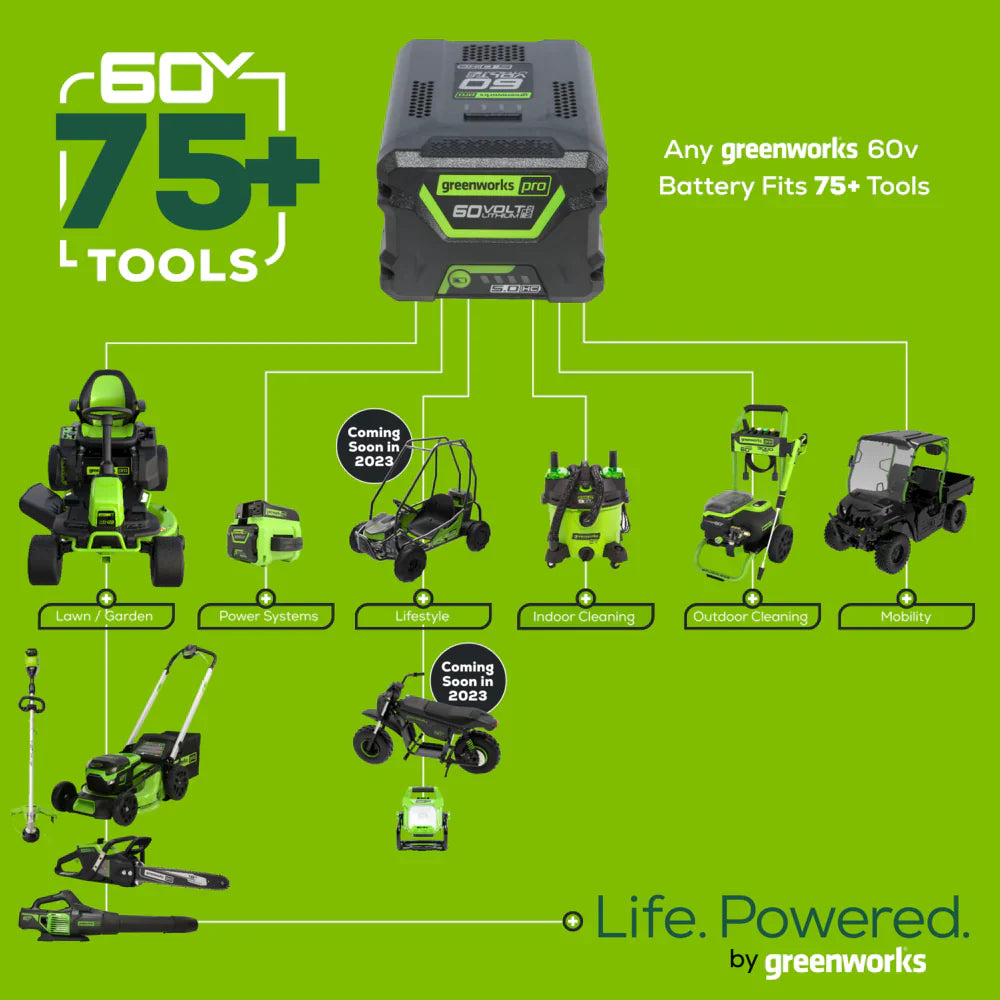 60V 10" Cordless Battery Pole Saw w/ 2.0 Ah Battery & Charger