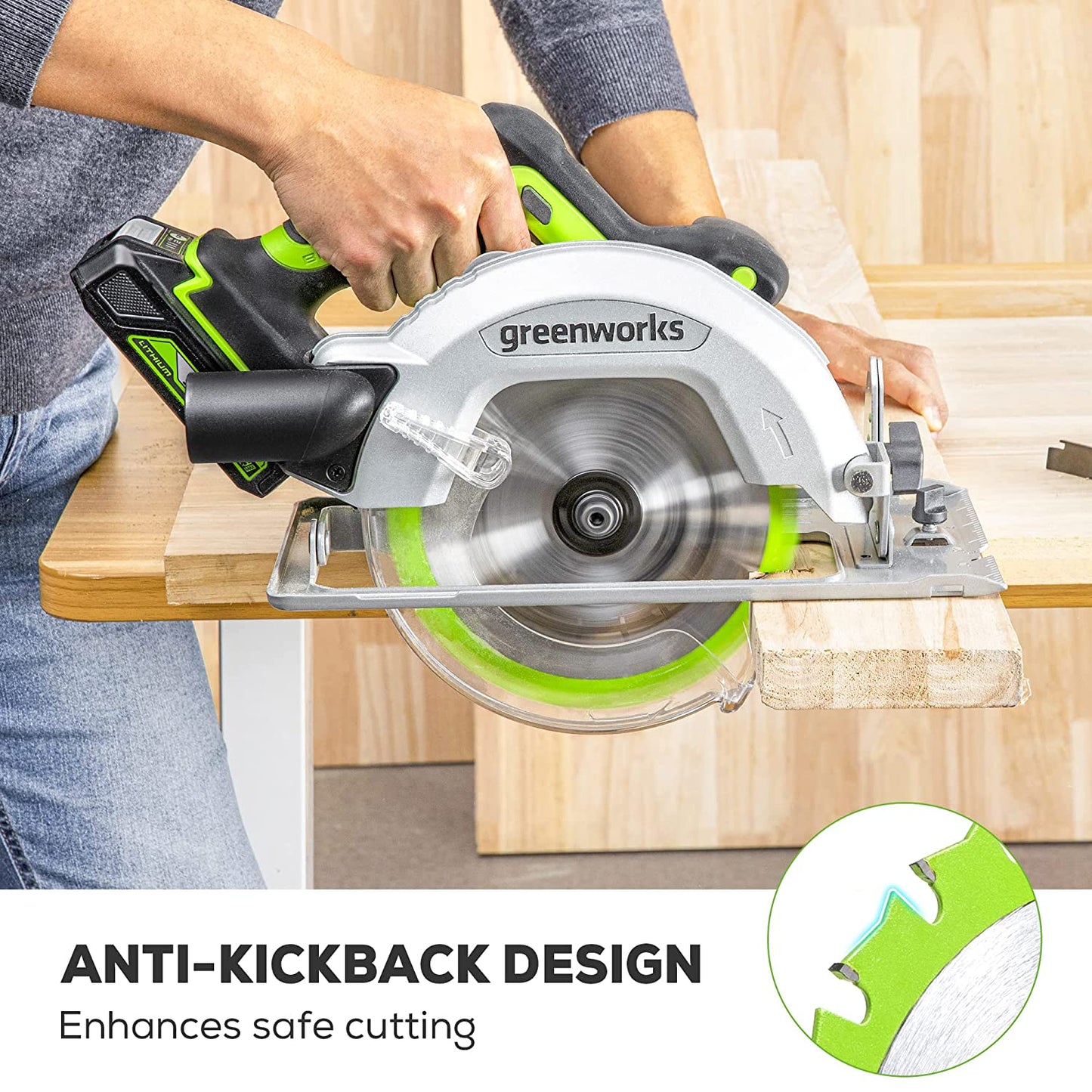 Greenworks 24V 7-1/4 " 24T Circular Saw Blades,3pc