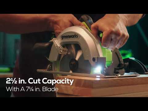 24V 7-1/4" Cordless Battery Circular Saw (Tool Only)