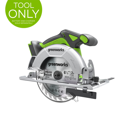 24V 6.5" Cordless Battery Brushless Circular Saw (Tool Only)