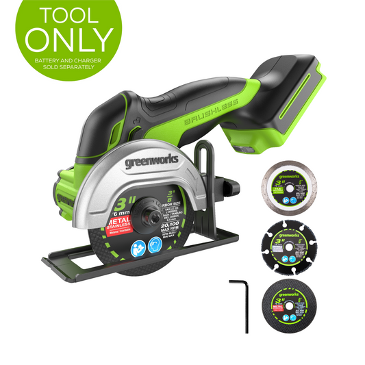 24V Cut-Off Saw w/ 3" Cut-Off Wheels (Tool Only)