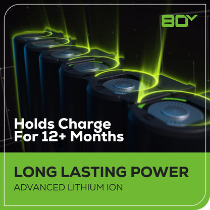 80V Pro 10" Cordless Battery Pole Saw w/ 2.0Ah Battery & Charger