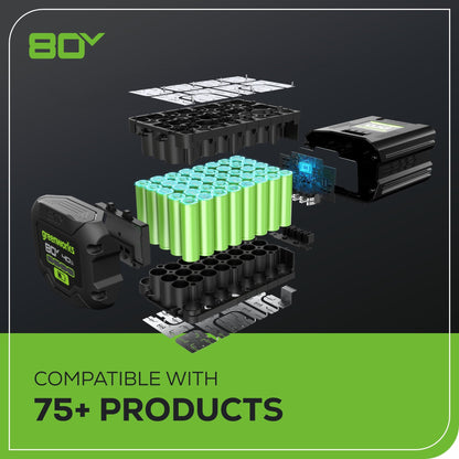 80V Pro 10" Cordless Battery Pole Saw w/ 2.0Ah Battery & Charger