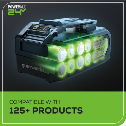 24V 10" Cordless Battery Chainsaw w/ 2.0Ah USB Battery & Charger